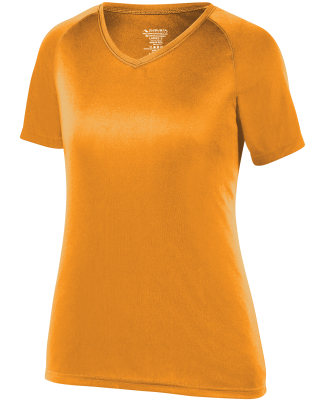 Augusta Sportswear 2793 Girls Attain Wicking Shirt in Power orange