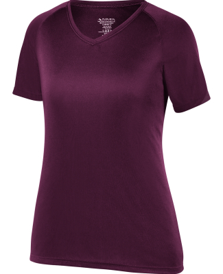 Augusta Sportswear 2792 Women's Attain Wicking Shi in Maroon