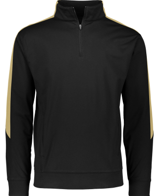 Augusta Sportswear 4386 Medalitst 2.0 Pullover in Black/ vegas gld