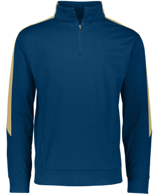 Augusta Sportswear 4386 Medalitst 2.0 Pullover in Navy/ vegas gold