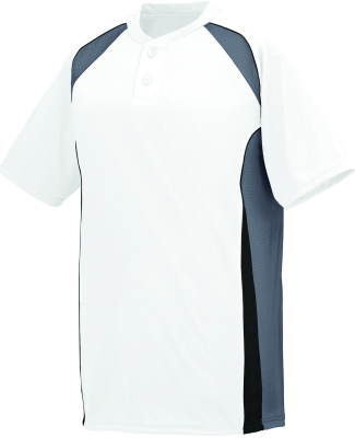 Augusta Sportswear 1540 Base Hit Jersey in White/ grph/ blk