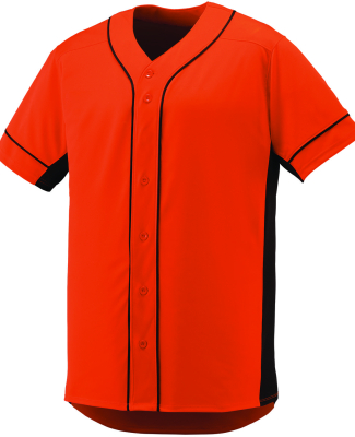 Augusta Sportswear 1660 Slugger Jersey in Orange/ black