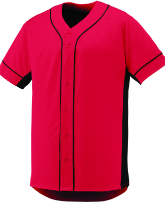 Augusta Sportswear 1661 Youth Slugger Jersey in Red/ black