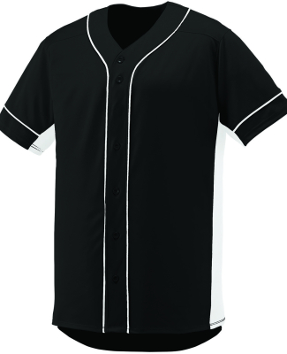 Augusta Sportswear 1661 Youth Slugger Jersey in Black/ white