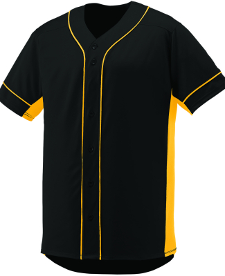 Augusta Sportswear 1661 Youth Slugger Jersey in Black/ gold