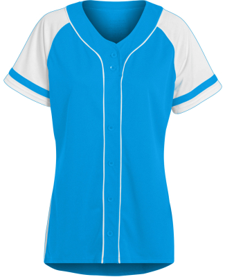 Augusta Sportswear 1665 Women's Winner Jersey in Power blue/ wht