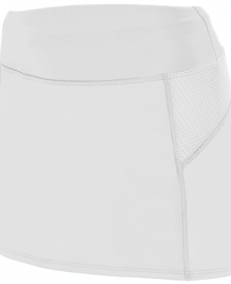 Augusta Sportswear 2420 Women's Femfit Skort in White/ graphite