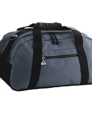 Augusta Sportswear 1703 Large Ripstop Duffel Bag in Graphite/ black