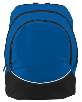 Augusta Sportswear 1915 Tri-Color Backpack in Royal/ blk/ wht