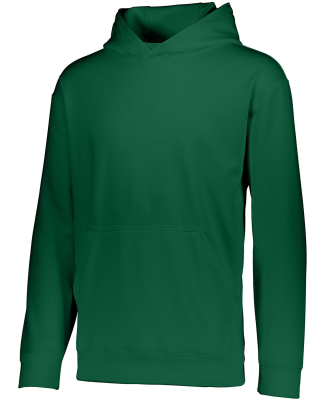 Augusta Sportswear 5506 Youth Wicking Fleece Hoode in Dark green