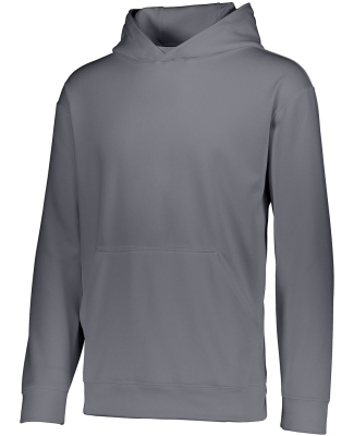 Augusta Sportswear 5506 Youth Wicking Fleece Hoode in Graphite