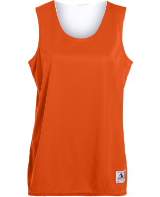 Augusta Sportswear 147 Women's Reversible Wicking  in Orange/ white