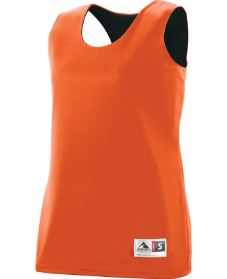 Augusta Sportswear 147 Women's Reversible Wicking  in Orange/ black