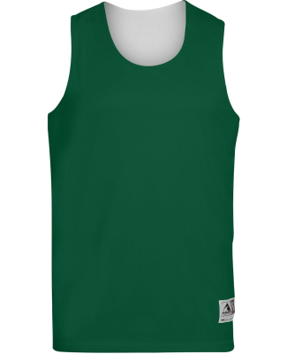 Augusta Sportswear 5023 Youth Reversible Wicking T in Dark green/ wht
