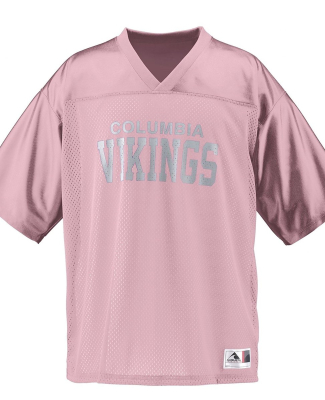 Augusta Sportswear 258 Youth Stadium Replica Jerse in Light pink