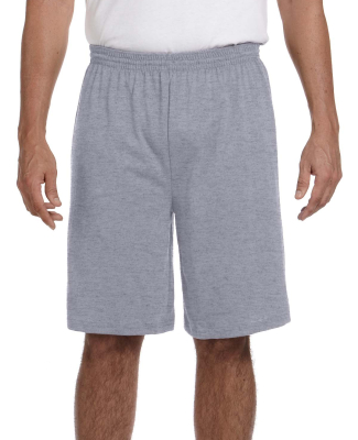 Augusta Sportswear 915 Longer Length Jersey Short in Athletic heather