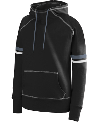 Augusta Sportswear 5440 Women's Spry Hoodie in Black/ wht/ grph