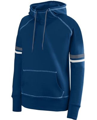 Augusta Sportswear 5440 Women's Spry Hoodie in Navy/ wht/ grph