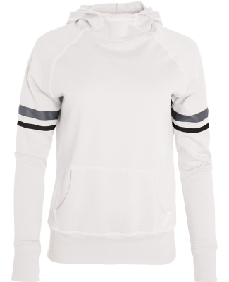 Augusta Sportswear 5440 Women's Spry Hoodie in White/ blk/ grph
