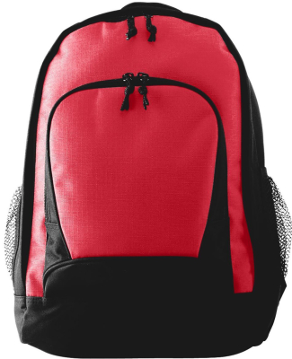 Augusta Sportswear 1710 Ripstop Backpack in Red/ black