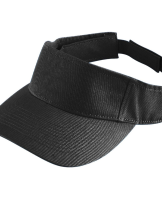 Augusta Sportswear 6226 Youth Sport Twill Visor in Black