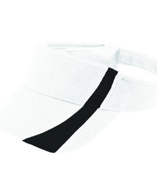 Augusta Sportswear 6260 Adjustable Wicking Mesh Tw in White/ black