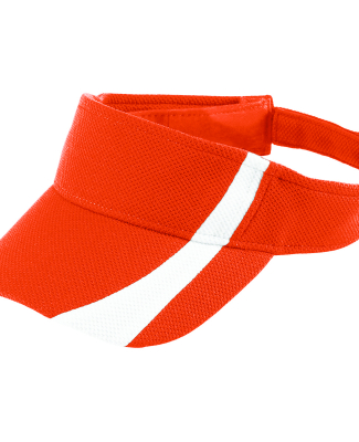 Augusta Sportswear 6260 Adjustable Wicking Mesh Tw in Orange/ white