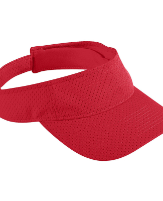 Augusta Sportswear 6228 Youth Athletic Mesh Visor in Red