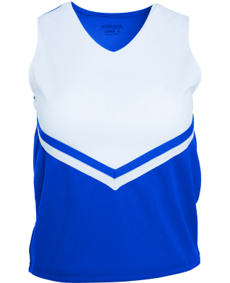 Augusta Sportswear 9111 Girls' Pride Shell in Royal/ wht/wht