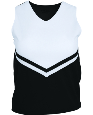 Augusta Sportswear 9111 Girls' Pride Shell in Black/ wht/wht