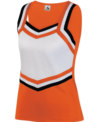 Augusta Sportswear 9141 Girl's Pike Shell in Orange/ wht/ blk