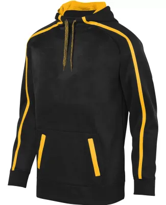 Augusta Sportswear 5554 Stoked Tonal Heather Hoodi BLACK/ GOLD