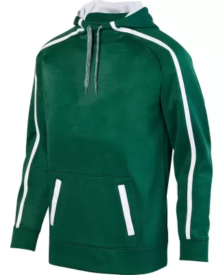 Augusta Sportswear 5554 Stoked Tonal Heather Hoodi DARK GREEN/ WHT