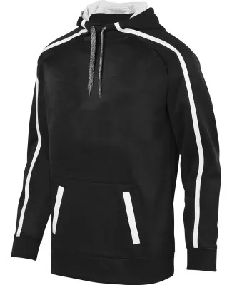 Augusta Sportswear 5554 Stoked Tonal Heather Hoodi BLACK/ WHITE