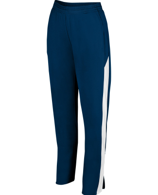 Augusta Sportswear 7762 Women's Medalist Pant 2.0 in Navy/ white