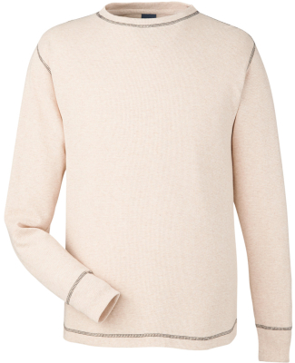 J America 8238 Vintage Long Sleeve Thermal T-Shirt in Oatmeal heather