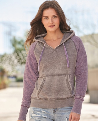 J America 8926 Women's Zen Fleece Raglan Hooded Sweatshirt Catalog