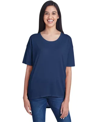 Anvil 36PVL Women's Freedom Drop Shoulder Tee NAVY