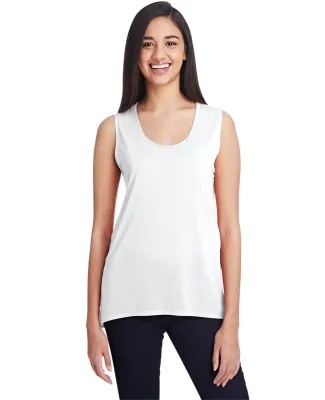 Anvil 37PVL Women's Freedom Sleeveless Tee WHITE