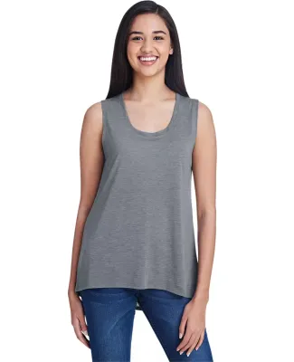 Anvil 37PVL Women's Freedom Sleeveless Tee HEATHER GRAPHITE