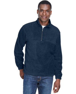 Harriton M980 Adult 8 oz. Quarter-Zip Fleece Pullo in Navy