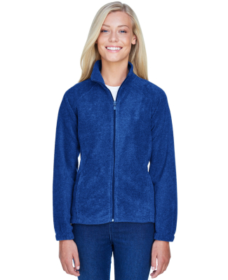 Harriton M990W Ladies' 8 oz. Full-Zip Fleece in True royal