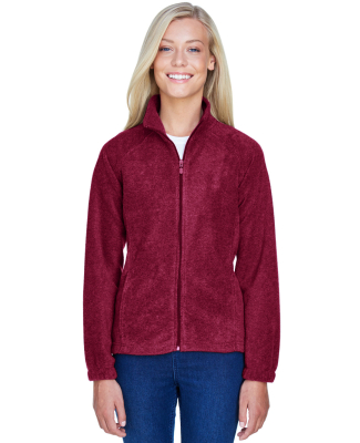 Harriton M990W Ladies' 8 oz. Full-Zip Fleece in Wine