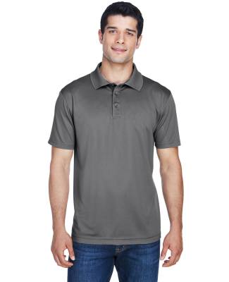 Harriton M315 Men's 4 oz. Polytech Polo in Charcoal