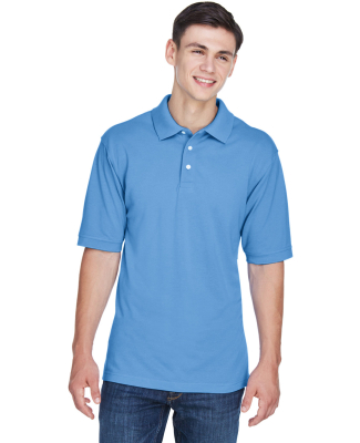 Harriton M265 Men's 5.6 oz. Easy Blend™ Polo in Lt college blue