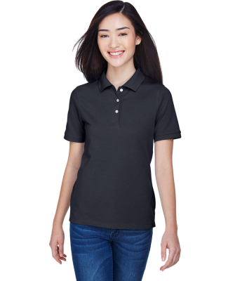 Harriton M265W Ladies' 5.6 oz. Easy Blend™ Polo in Navy