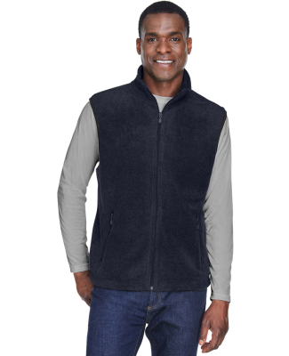 Harriton M985 Adult 8 oz. Fleece Vest in Navy