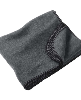 Harriton M999 12.7 oz. Fleece Blanket in Charcoal