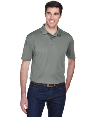 Harriton M354 Men's Micro-Piqué Polo in Charcoal