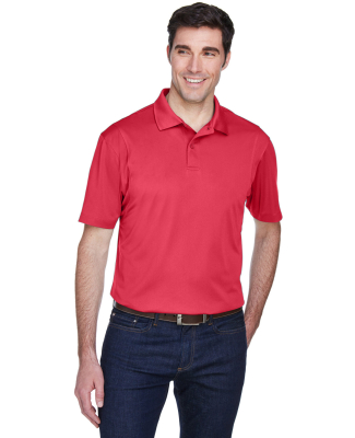 Harriton M354 Men's Micro-Piqué Polo in Red